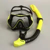 다이빙 마스크 JSJM Professional Snorkel Diving Mask Snorkels 고글 안경 다이빙 고글 수영 튜브 세트 스노클링 마스크 성인 유니스피시스