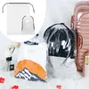 Storage Bags With Rope Clear Drawstring Bag Large Capacity Transparent Portable Shoe Pe Material Handheld Home