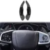 For Honda CIVIC 20 16-20 22 Carbon Paddles Steering Wheel Paddle Shift Extension Shifters Car Sticker