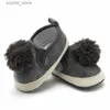 İlk yürüyüşçüler yeni doğan erkek kız bebek ayakkabısı mokasenler moda moccs ayakkabı yürümeye başlayan çocuk bebek sevimli pompom ilk yürüyüşçüler saçak yumuşak taban botları l240402
