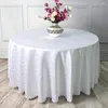 Toalha de mesa de cor sólida circular impermeável toalha de mesa El casamento saia capa decoração festa