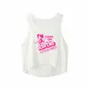 Дизайнерские лучшие женские дизайнерские рубашки для женских брарбин-танковой топ Barbie Top Top Leter Хлопковые аппликации S-xl футболка дизайнер T