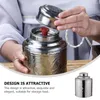 Storage Bottles Tea Container Jars Loose Pot Stainless Steel Canister Vintage Kettle