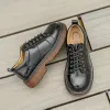 Oxfords 2023 Chic Oxford Schuhe für Frauen echte Lederschuhe Retro schnüren Oxfords Ins Style Patent Leder Flachschuhe