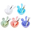 4PCS Face Mask Mixing Bowl Set DIY Facemask Mixing Tool with Silicone for FACIAL Mask Bowl Makeup Brushes Spatula Beauty Skin