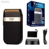 KEMEI-2024 barbeador de barbeadores elétricos para homens Razors barbeiro suprimentos cabelos barba timer sem fio Rechargeab 240402