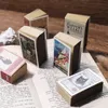 Lover de carte 122 PCS Mini Matchbox Series Retro Retro Sticky Notes For Journal Scrapbooking Kraft Paper Notepad Memo Pad