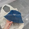 Zomer Denim Emmer Cap Met Letter Afdrukken Voor Mannen En Vrouwen Visser Hoed Lente Outdoor Casual Zonnescherm YF0970 240320