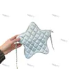 24ss new 7A Luxury Fashion Design Women's Classic Star Bag with Diamond Pattern Zipper Bag for Leisure and Versatile One Shoulder Crossbody Bags