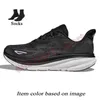 Kvinnor av högsta kvalitet Mens Bondi 8 Clifton 9 Running Shoes Tripe White Black Pink Foam Yellow Blue Red Free People Cloud Botts Athletic Sports Trainers Runners Sneakers