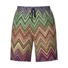 Shorts Masculinos Personalizados Homens Quick Dry Beachwear Boardshorts Bohemian Geometric Swim Trunks Ternos de Banho