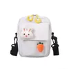 Shoulder Bags Carrot Canvas Women 2024 Casual Messenger Bag Style Ulzzang Small Square Literary Simple