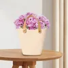 Vases en céramique vase à fleurs hautes avec des poignées cadeaux sac à main pour la chambre à manger de la chambre à coucher