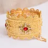 Bracles 24k Gold Color Bangles pour femmes Color de l'or Dubaï Bride Zircon Wedro Bracelet Ethiopian Afrique Bracesse arabe bijoux