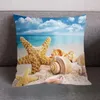 Pillow Mediterranean Beach Style Starfish Shell Cover Home Bedroom El Car Decoration Soft And Comfortable ..