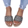 Chinelos Toe Verão Respirável Flat Weave Slip-On Sapatos Sandálias Confortáveis Moda Mulheres Praia Womens Fechado Voltar