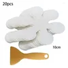 Alfombrillas de baño 20 PCS Pegatinas antideslizantes Nieve No calcomanías Apliques adhesivos para bañera Ducha y otros resbaladizos T21C