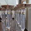 extran call 90cm tall 12pcs decor Crystal Centerpieces for Tables Gold Flower Stand for Wedding Party Centerpiece Decoration Home Decor ZZ