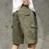 Men's Shorts Mens Shorts 2022 New Mens Cotton Linen Shorts Summer Breathable Solid Linen Trousers Fitness Street Suit S-3XLC240402