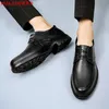 Casual Shoes Est Leather Men Flats Fashion Men's Brand Man Tooling Comfortable Lace Up Black Formal Business Oxford