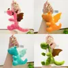 Llavero creativo de dinosaurio de peluche, muñeca bonita, colgante de muñeca, juguete de máquina de agarre, bolsa de libros, decoración colgante, pequeño regalo al por mayor