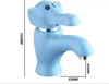 Bathroom Sink Faucets Children Lovely Cartoon Elephant Ceramic Wash Basin Cold And Water Fauects Tap Mixer For Drain