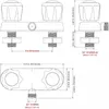 Ensembles de voiles de thé ABS Plastique ouverte et cachée Fauce froid robinet à eau de mélange de mélange de soupape de salle de bain solaire Interrupteur de salle de bain avec