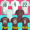 Mexique 2024 Copa America RAUL CHICHARITO Maillots de football 2024 LOZANO DOS SANTOS 24 25 H.LOZANO Hommes Enfants Chemises de football Uniformes Fans Version Joueur