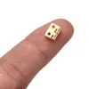 20pcs Tiny Golden Mini Mały Metal Meling for House Prefab Miniaturowe meble szafki do szafek Home Hardware 10*8 mm