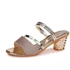 Sandalen Plattform Schuhe Hausschuhe Sommer Koreanische Version Weibliche Dicke Ferse Offene spitze Schuh Zwei Tragen Cool