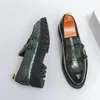 Casual Shoes 5CM Heightening Effect Spring Autumn British Style Leather For Men Luxury Texture Black Hombre Banquet Ceremony Dress