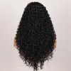 Wigs Natural Black Synthetic 26 дюймов в длину 180%плотность извращенной вьющиеся безвкусные 13* 4* 1 Кружевый парик для женщин BabyHair Daily Cosplay