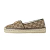 Vårens höstdesigners sandaler avslappnade kvinnor espadrilles sommarluxurys damer platt strand halv tofflor mode kvinnan loafers cap toe fiskare duk skor 35-40