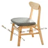 Housse de chaise amovible, housse de siège élastique, extensible, antidérapante, anti-poussière, étui de protection pour salle à manger