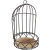 Candle Holders Flowerpot Rack Round Stand Bird Cage Shelf Wall-mounted Potted Birdcage Holder Floral Set Dining Table Adornment For Flowers