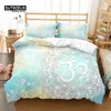 Set di biancheria da letto Morbido colorato Mandala Set Bohemian Microfibra Floreale Stampa 3D Copripiumino con federe per bambini Adulti Arredamento camera da letto