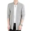 Men's Sweaters Fashion Handsome Slim Solid Color Lapel Pocket Casual Cardigan British Style Korean Loose Everything.