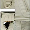 Pantalones cortos para hombre Pantalones cortos cargo de verano para hombre Pantalones cortos tácticos de secado rápido Pantalones cortos con bolsillo LTI para hombre Caza y pesca al aire libre Pantalones hasta la rodillaC240402