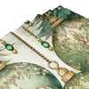 Shower Curtains Vintage Green Christmas Bauble Ornaments Curtain 72x72in With Hooks DIY Pattern Bathroom Decor