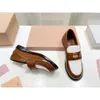Thick Soled Loafers Women, British Style Leather Shoes Spring and Autumn, New Small Gold Buckle Round Toe, One Foot Single Shoe for Women in Winter