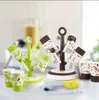 Mutfak Yaratıcı Ağaç Şeklinde Tahliye Kupası Tutucu Plastik Bardak Tutucu Toptan Ev Şarap Kupası Çay Kupası İçme Bardağı Rafı