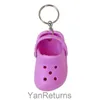 Creative DIY mini hole shoe keychain internet celebrity backpack pendant cute doll small gift keychain