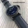 Top Clone Men Sports Watch Panerais Luminor Automatisk rörelse Movement Watch Swiss Sapphire Mirror 44mm 13mm Importerat läderband Brand Designers handled