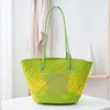 2024 loewve Woven Summer Beach Grass Large Capacity Bucket Shoulder Bag