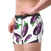 Cuecas masculinas berinjela roupa interior legumes moda boxer shorts calcinha homme respirável plus size