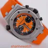 Célèbre montre-bracelet AP Royal Oak Offshore 26703ST montre de sport pour hommes en acier de précision orange automatique mécanique suisse montre de mode pour affaires de renommée mondiale