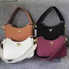 Shoulder Bag Designer American Trend Brand Simple Bag Solid Frosted Woven Crescent Underarm One Womens