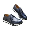 Casual Shoes A139 Fashion äkta läder män sneakers manlig högkvalitativ fritidssport som kör sportpojkar