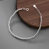 Nalan Sterling Silver Bracelet Full Light Beads Small Round Unique Design Elegant Handicraft Tez1