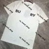 Bembury Designer Men Burrberies T-Shirt Bayberry Shirt 3D Letters Male Thirt Tshirt Berberry Stirts Cotton Short Short Streetwear Tops Tees for Womens 653